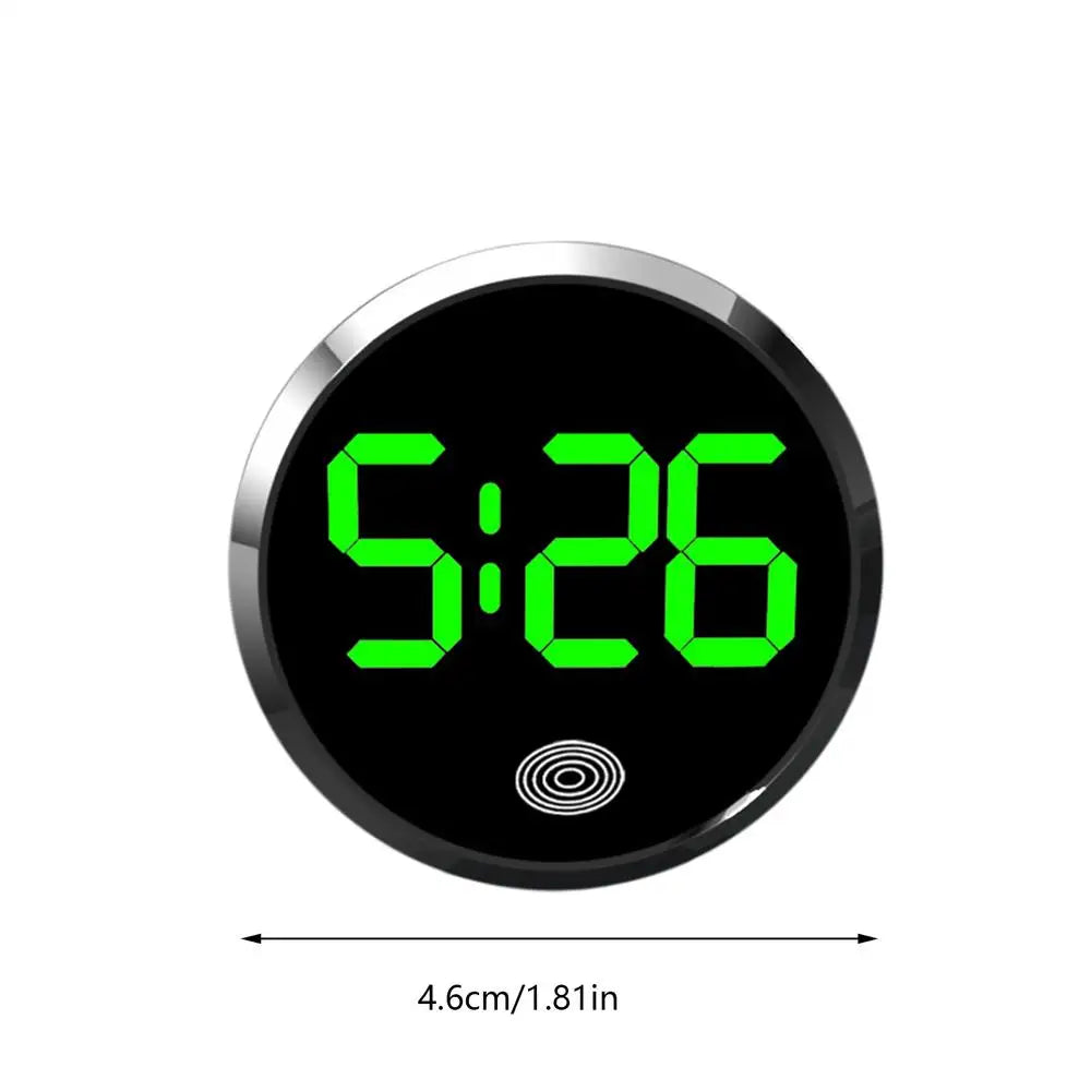 Car LED Clock Touch-Control Dashboard Digital Watch | RV & Travel Car Dashboard Clock Axl green light