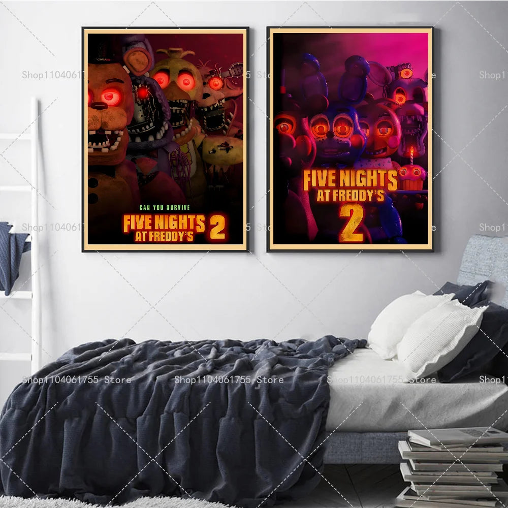 Five Nights at Freddy's Wall Poster – Self-Adhesive Waterproof Wall Art Poster Axl
