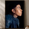 Self-Stick HD PVC Wall Art Poster – Waterproof Home Decor Wall Art Poster Axl White09 50X70cmNoframe