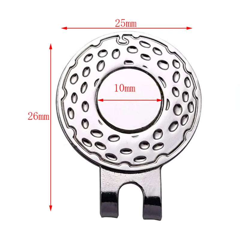 Magnetic Golf Hat Clip & Ball Marker – Zinc Alloy Accessory Golf Hat Clip Axl
