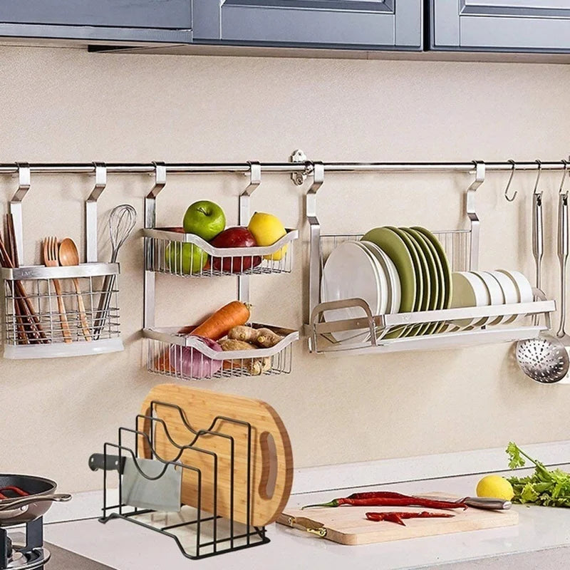 Pot Lid Rack & Pan Organizer – Cabinet & Pantry Holder Kitchen Lid Organizer Axl