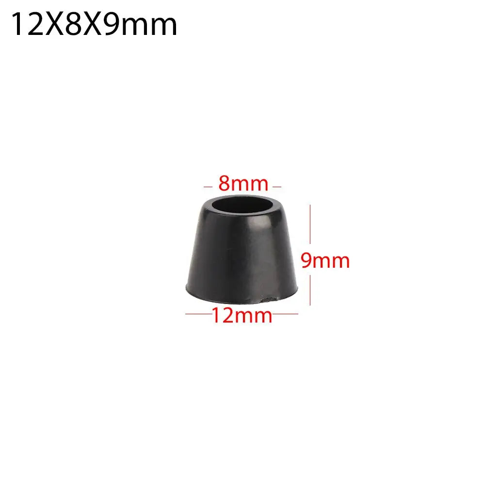 10-Pack Tapered Rubber Furniture Feet – Non-Slip Floor Pads Furniture Feet Pads Axl 12X8X9mm
