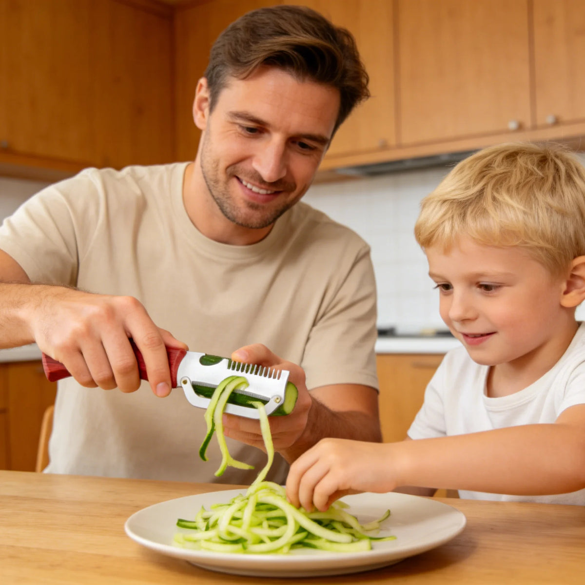 Stainless Steel Vegetable Peeler & Scallion Cutter – 2-in-1 Vegetable Peeler Axl