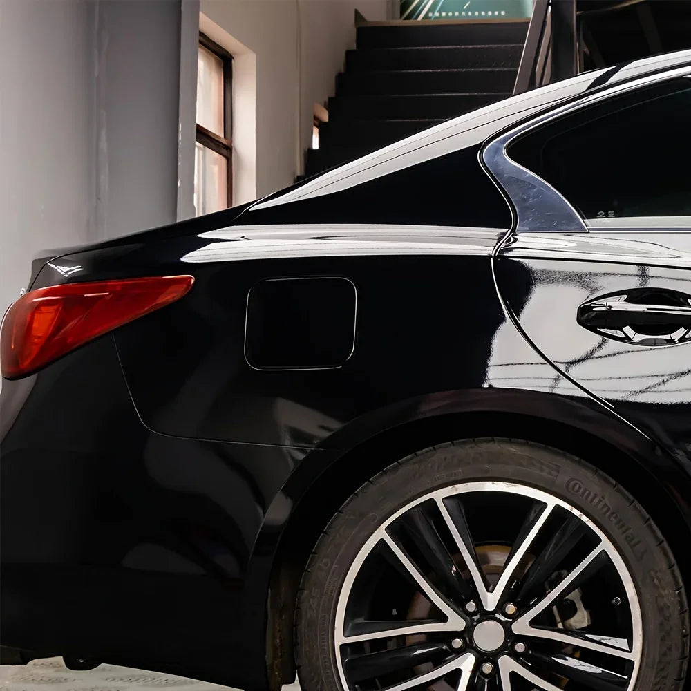 Glossy Black Car Vinyl Wrap Film – Bubble-Free Air Release Car Vinyl Wrap Film Axl
