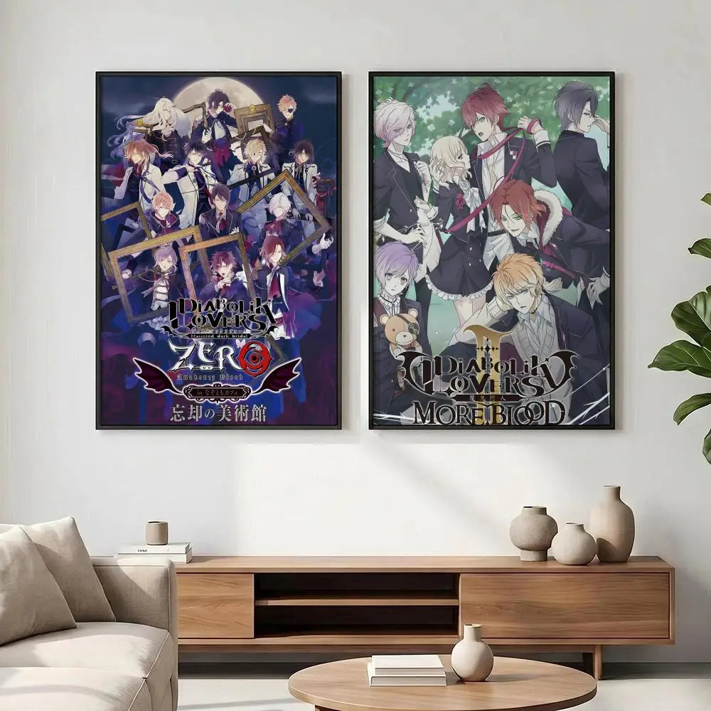 Diabolik Lovers HD Art Poster – Waterproof Wall Décor Anime Art Poster Axl