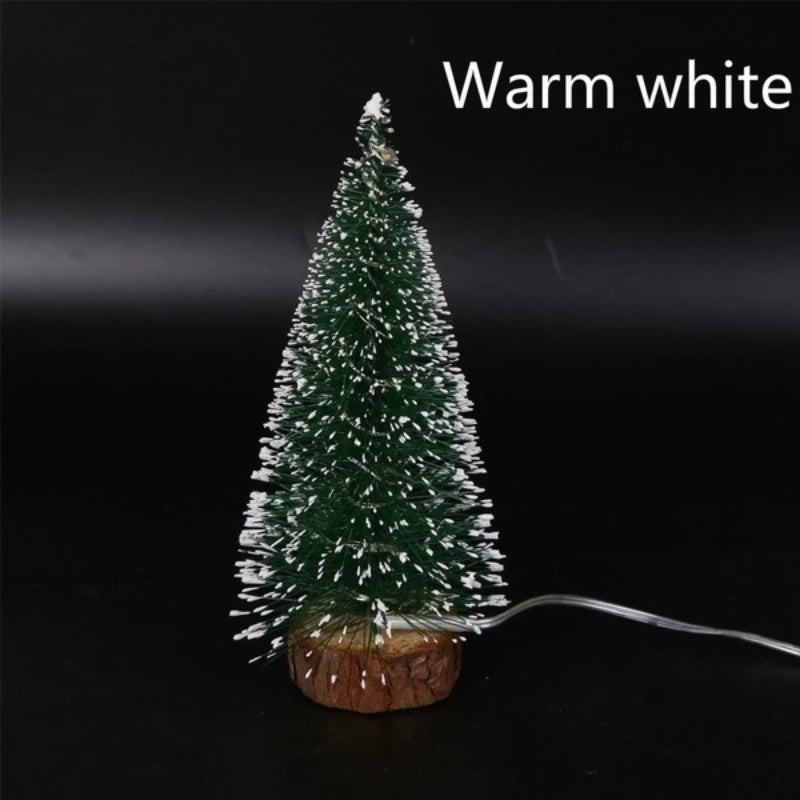 LED Mini Artificial Christmas Tree Tabletop Décor – 4 Sizes Miniature Christmas Tree Axl