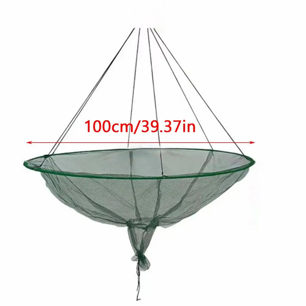 Collapsible Pier Fishing Drop Net – Soft Steel Hoop 80 & 100cm Fishing Drop Net Axl 100cm