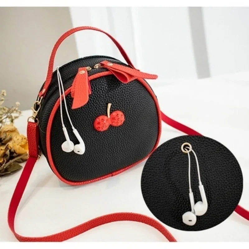 Litchi Mini Backpack – Women's PU Leather Crossbody Shoulder Bag Mini Backpack Axl