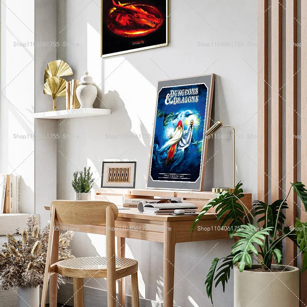 Dungeons & Dragons Wall Poster – Self-Adhesive Waterproof Sticker Wall Art Poster Axl