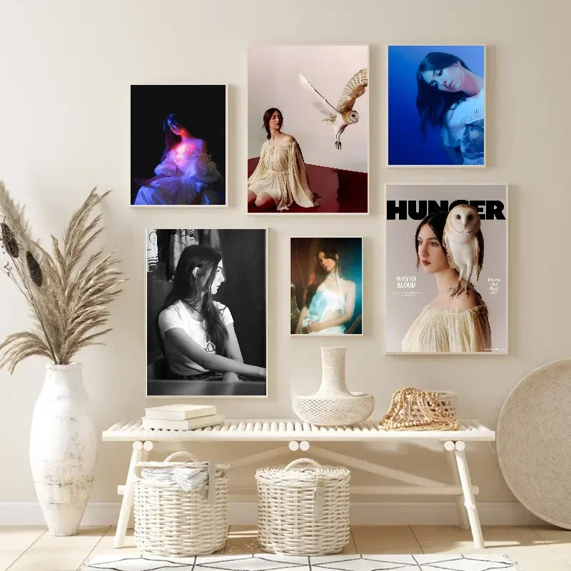 Weyes Blood Music Poster – Waterproof Self-Adhesive Wall Art Wall Art Poster Axl