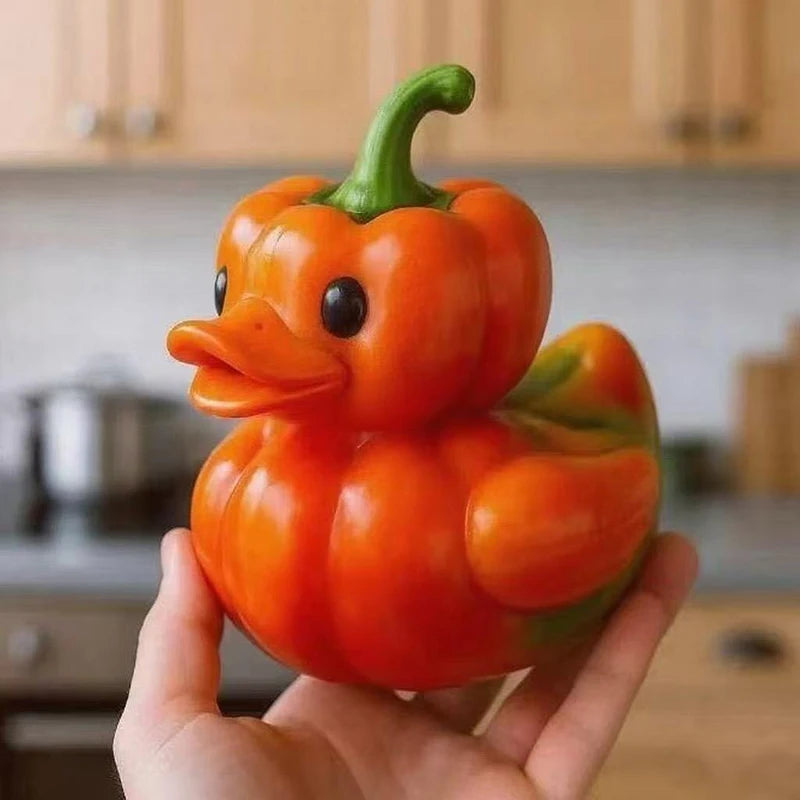 Whimsical Vegetable Duck Resin Figurine | Home & Office Decor Resin Figurine Axl