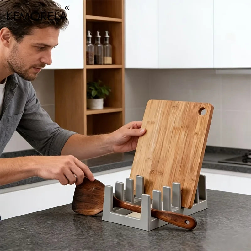 KEMORELA Kitchen Storage Rack – Pot Lid, Dish & Board Holder Kitchen Storage Rack Axl