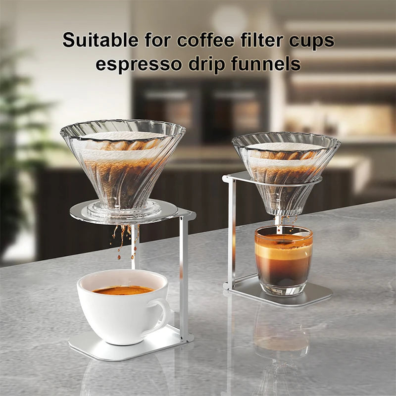 Foldable Aluminum Coffee Stand | Portable Pour-Over Holder Coffee Maker Stand Axl