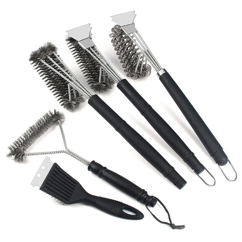 Steel Wire BBQ Grill Cleaning Brush – Heavy-Duty Scrubber BBQ Grill Brush Axl