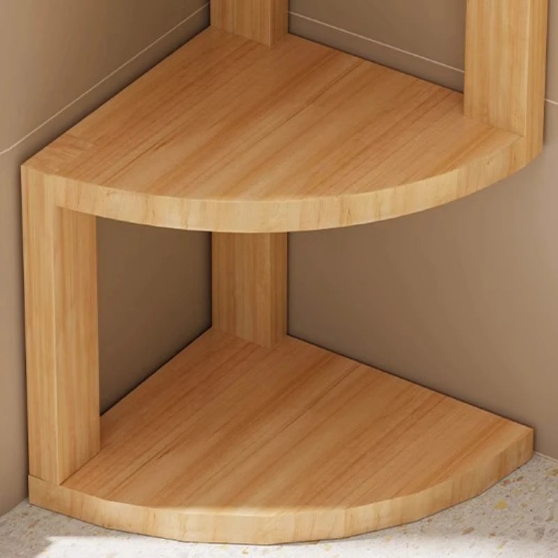 Wooden Corner Shelf Organizer – 2-3 Tier Display Storage Rack Corner Shelf Rack Axl