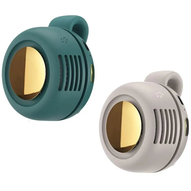 Clip-On Bladeless Mini Fan – Portable, Silent, 3-Speed (2 Pack) Portable Clip-On Fan Axl Default Title