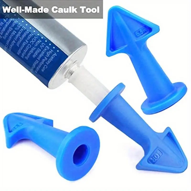 3-Piece Caulking Tool Set – Spatula, Nozzle & Silicone Remover Caulking Tool Set Axl