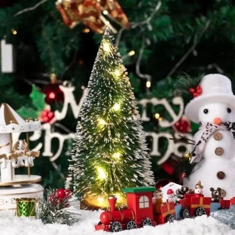 Mini LED Artificial Christmas Tree – Desktop Decor 15–30cm Mini Christmas Tree Axl