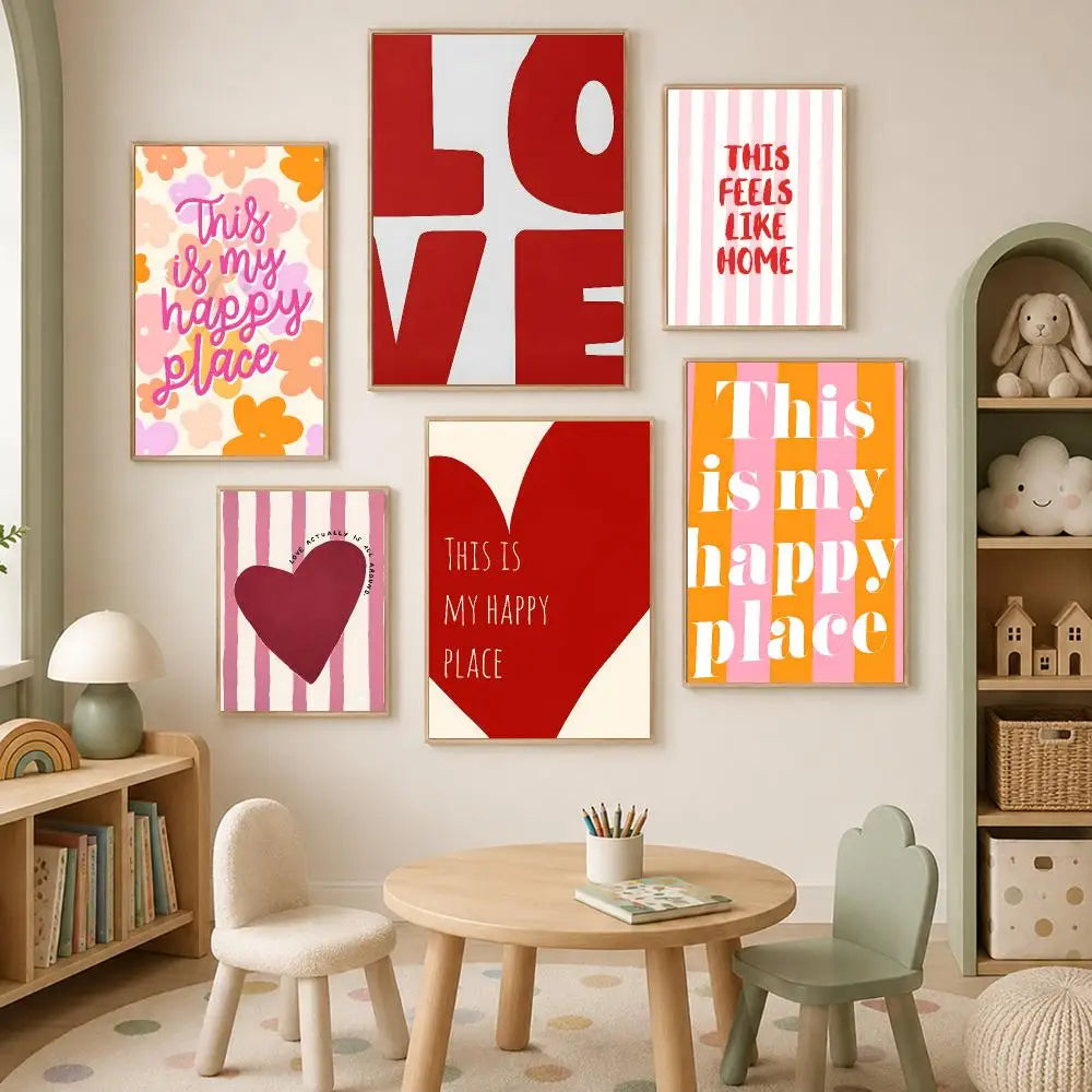 This Is My Happy Place Self-Stick Wall Art Poster | HD Décor Wall Art Poster Axl