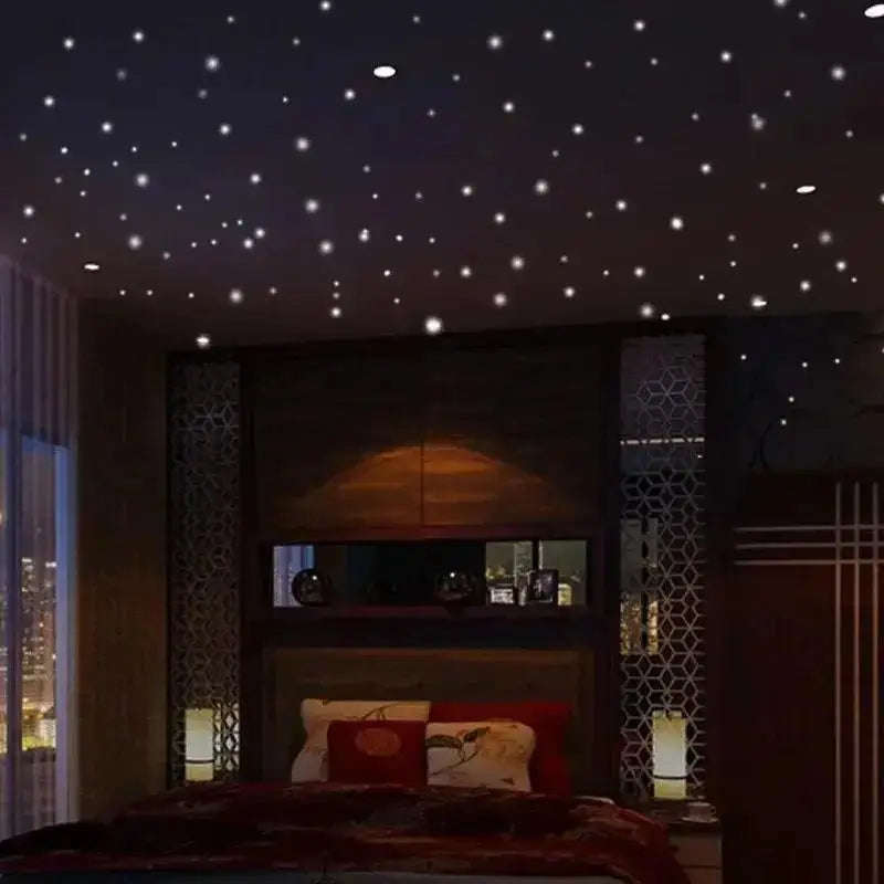 407 Pcs Glow in the Dark Star Wall Stickers – Kids Room Decor Glow Wall Stickers Axl