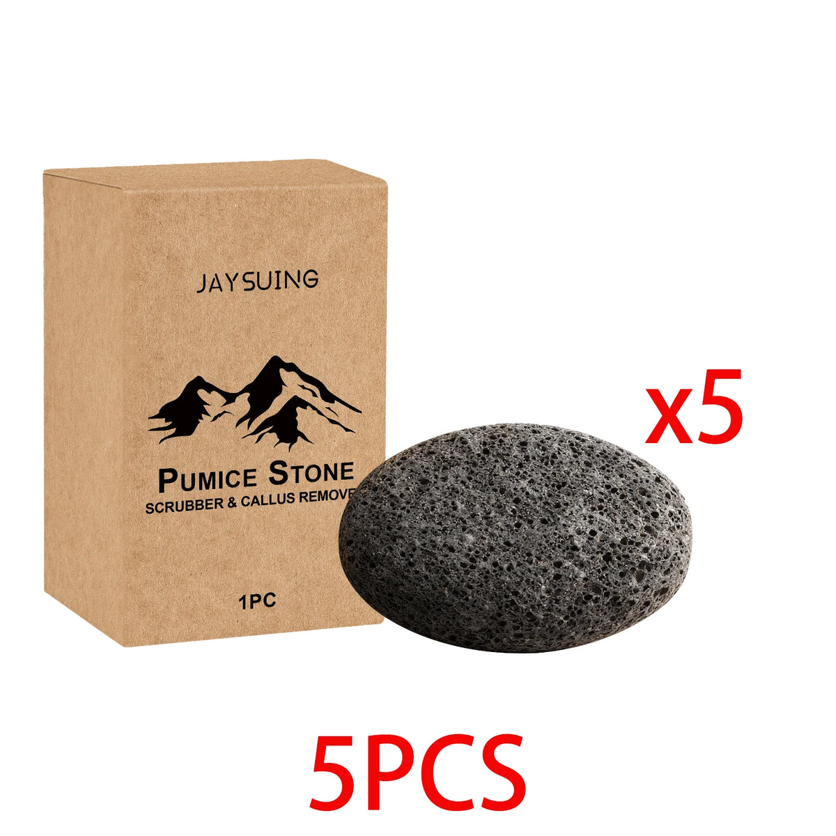 Natural Volcanic Pumice Stone – Foot & Hand Exfoliating File Pumice Stone Axl 5 PCS