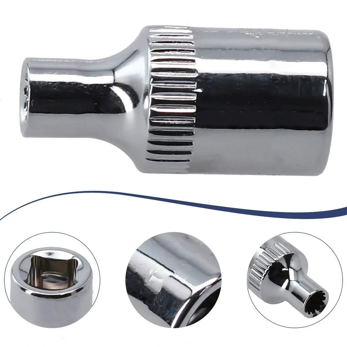12-Point Socket Bit 1/4" Drive – Short Head 4–14mm Chrome Socket Bit Axl