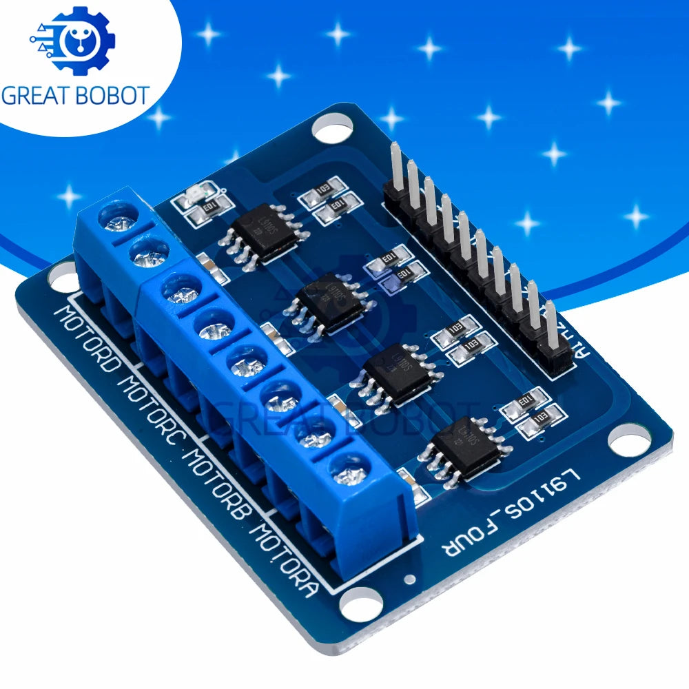 L9110S 4-Channel DC Motor Driver Board for Smart Car & Robot Motor Driver Board Axl Default Title