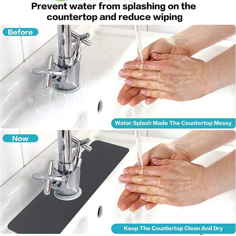 Diatomite Sink Splash Guard & Faucet Absorbent Drip Mat Faucet Drip Mat Axl