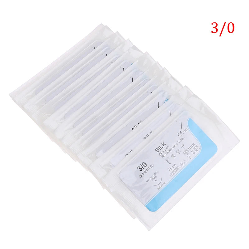 12-Piece Silk Suture Practice Kit – Dental Surgical Training Suture Practice Kit Axl 3.0