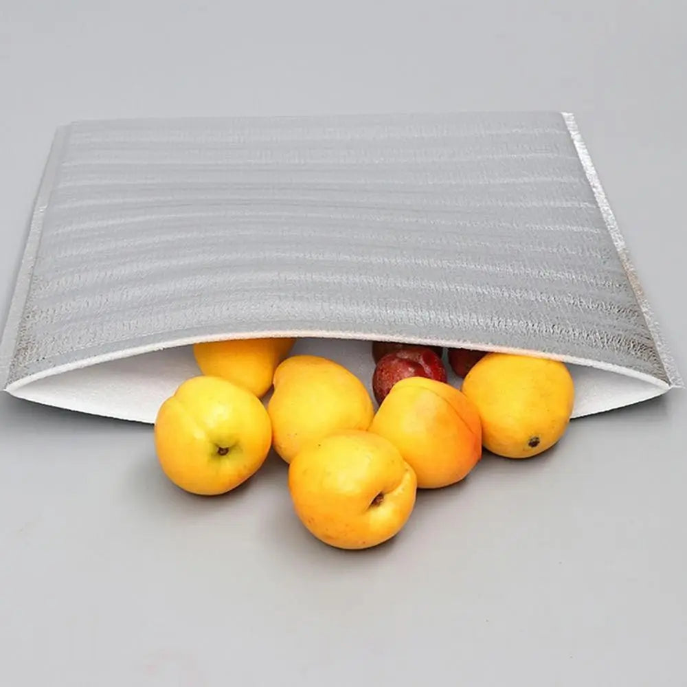 50-Pack Aluminum Foil Insulated Food Bags – Hot & Cold Cooler Insulated Food Bags Axl