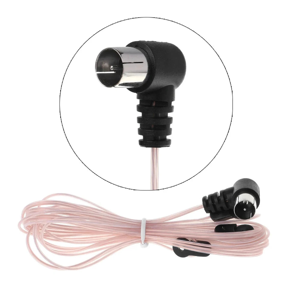 Indoor FM Dipole Antenna – 75 Ohm T-Type F Connector, 2m Cable FM Radio Antenna Axl