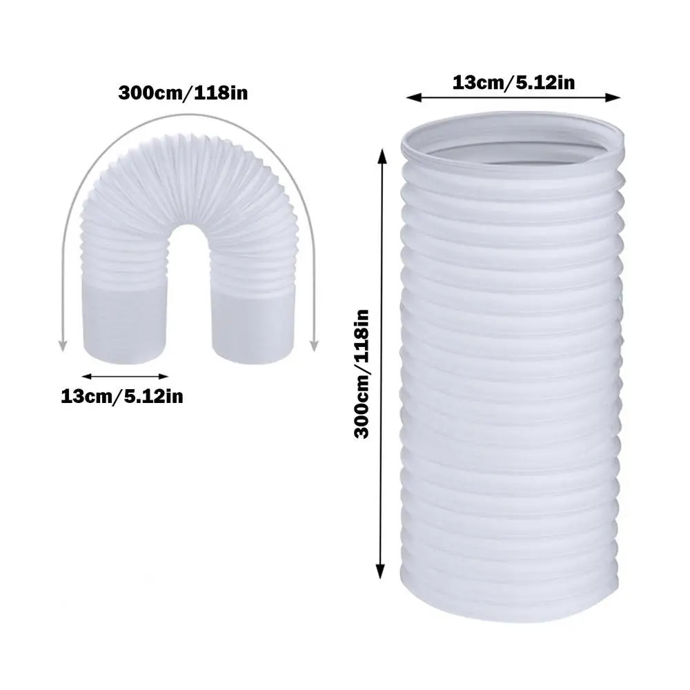Portable AC Exhaust Hose Replacement – Flexible Vent Duct AC Exhaust Hose Axl 130mm3 m
