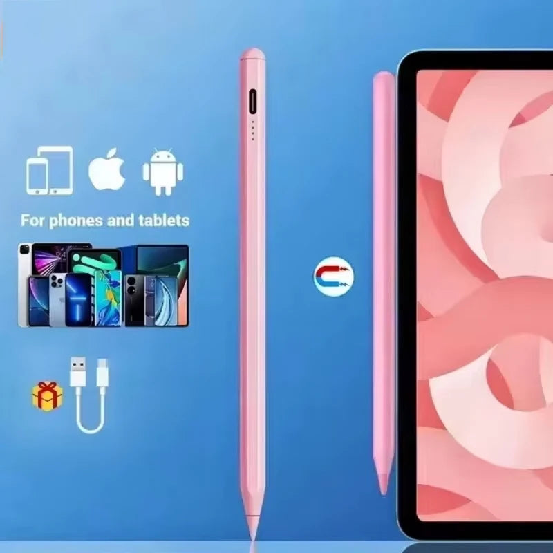 Universal Stylus Pen 1.5mm Fine Tip – iPad, Tablet & Android Rechargeable Stylus Pen Axl Pink
