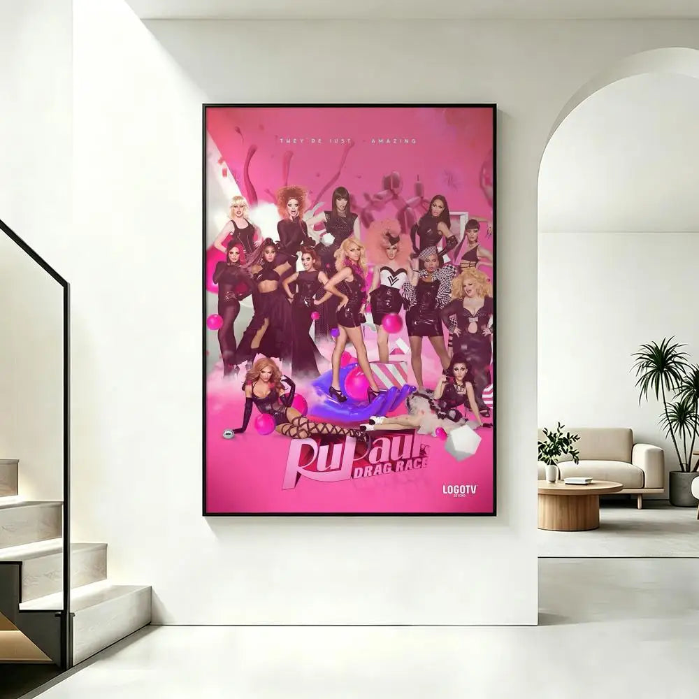 RuPaul's Drag Race HD Wall Poster – Waterproof Home Decor Wall Art Poster Axl