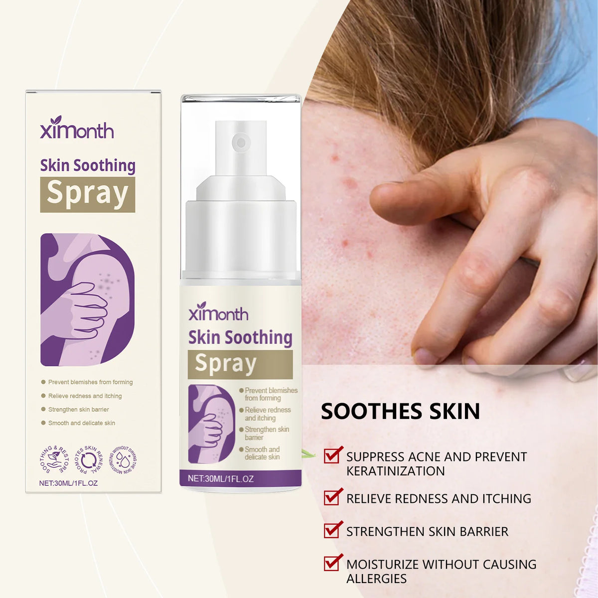 Ximonth Botanical Hydrating Face Mist – Calming Skin Spray Hydrating Face Mist Axl