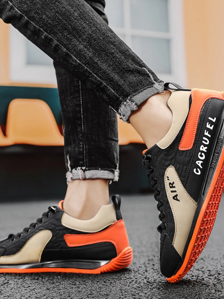 Men's Thick Sole Vulcanized Sneakers – Breathable Casual Shoes Casual Sneakers Axl