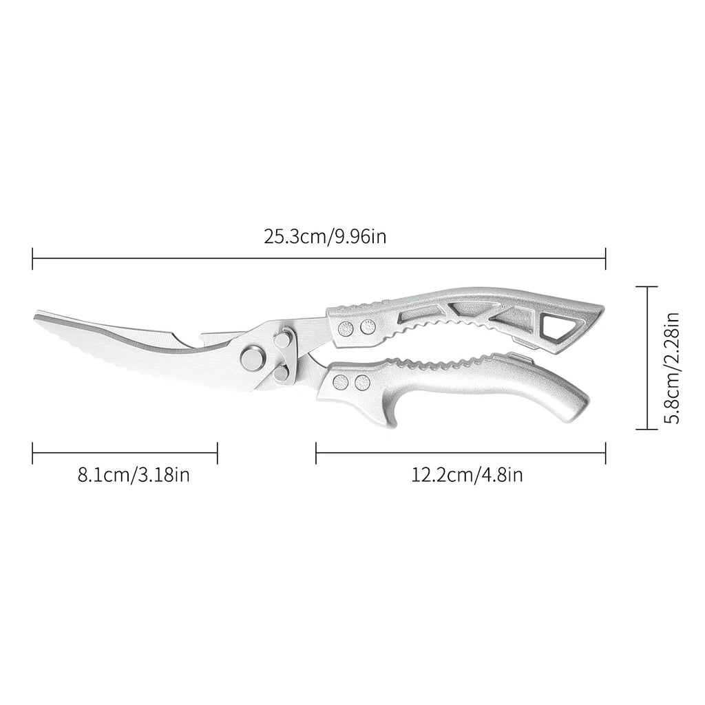 SHENJIU Kitchen Shears – Stainless Steel Poultry Bone Scissors Kitchen Shears Axl