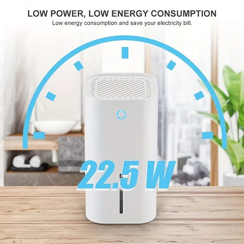 BALASHOV 850mL Portable Dehumidifier – Auto-Off Home Office Portable Dehumidifier Axl