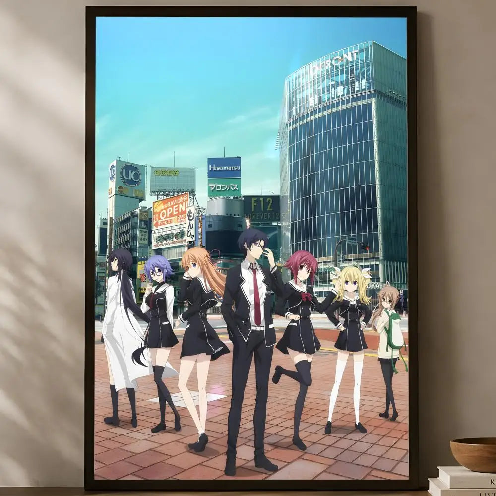 Chaos;Head Anime Self-Stick HD Wall Poster – Waterproof Anime Wall Poster Axl White06 15X20cmNoframe