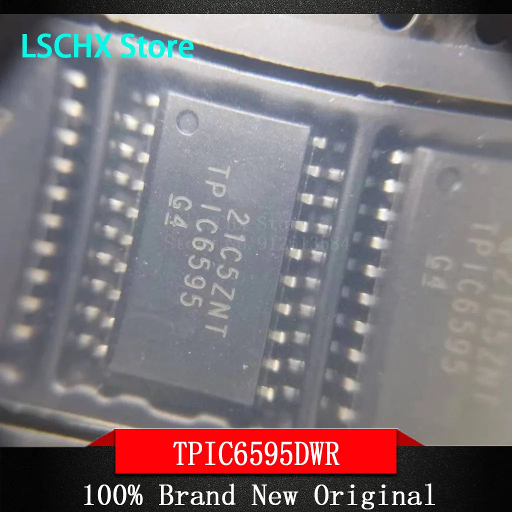 5-Pack TPIC6595DW SOIC-20 8-Bit Shift Register IC 250mA/Ch Shift Register IC Axl