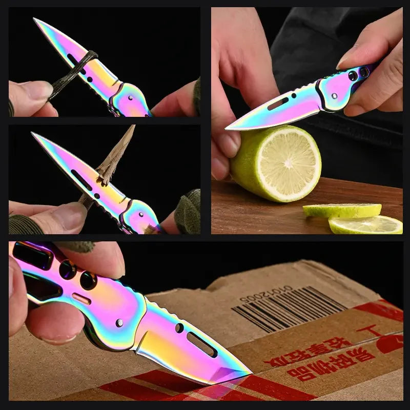 YRIDEFE Mini Folding Pocket Knife Set – Stainless Steel EDC Folding Pocket Knife Axl