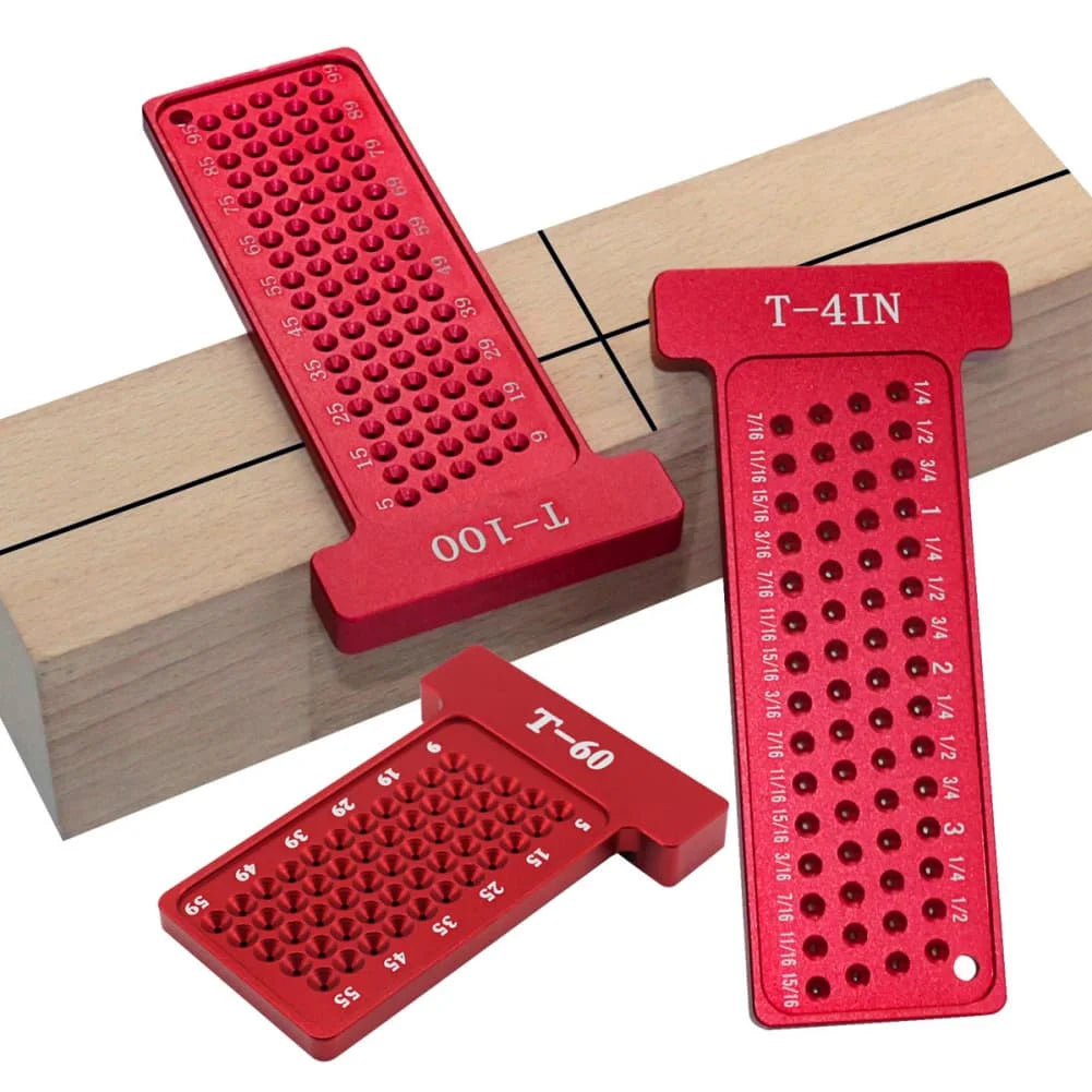 Aluminum T-Square Woodworking Marking Gauge & Layout Ruler Woodworking Marking Gauge Axl