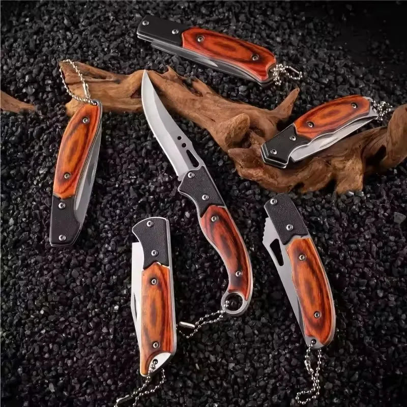 Portable Pocket Folding Knife – Stainless Steel Keychain Tool Pocket Folding Knife Axl