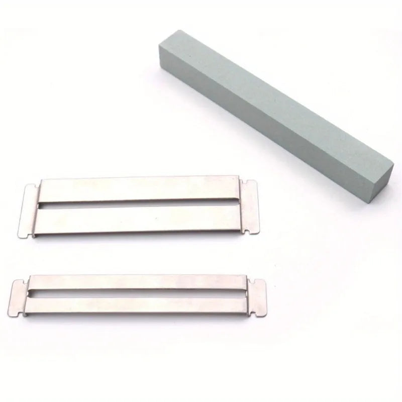 Guitar Fret Sanding Protector Kit – 2pc Stainless Steel Shims Luthier Tool Kit Axl