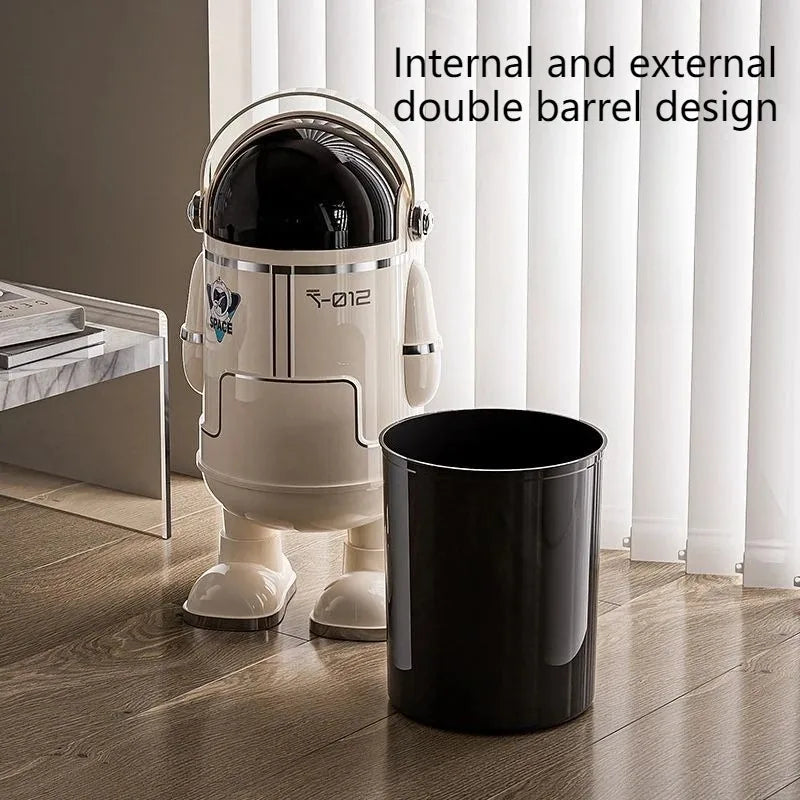 Space Man Plastic Waste Bin 13L/18L – Kitchen & Home Trash Can Plastic Waste Bin Axl