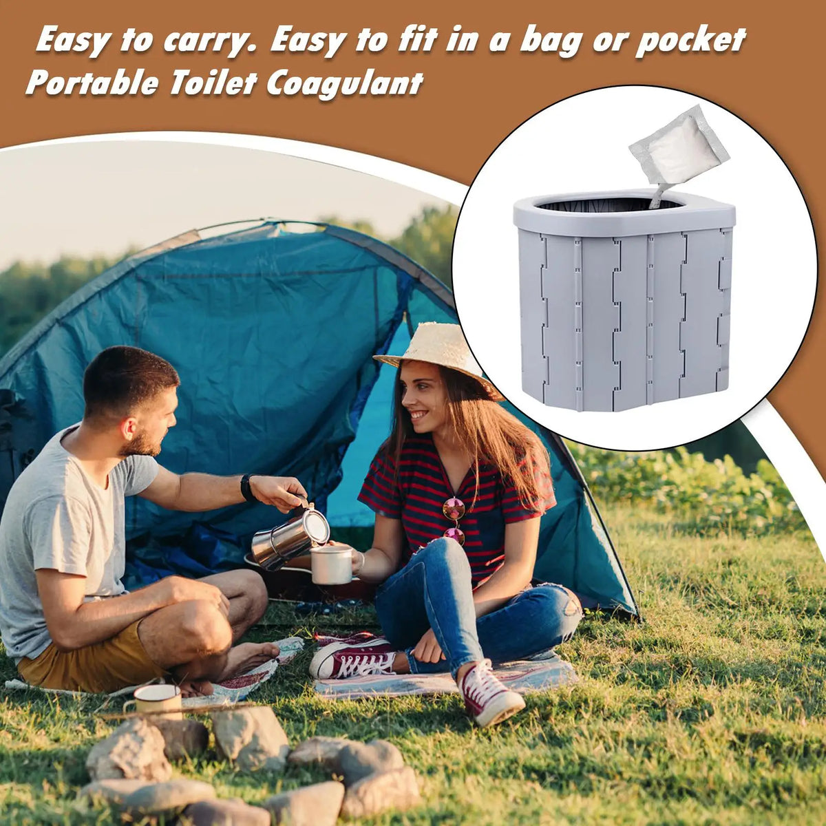 Portable Toilet Deodorizing Powder – 30-Pack Absorbent Gel Portable Toilet Powder Axl