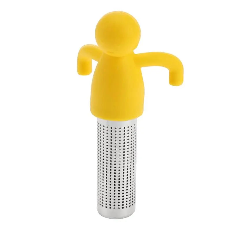 Human-Shaped Stainless Steel Tea Infuser | Reusable Loose Leaf Tea Infuser Axl Yellow one size