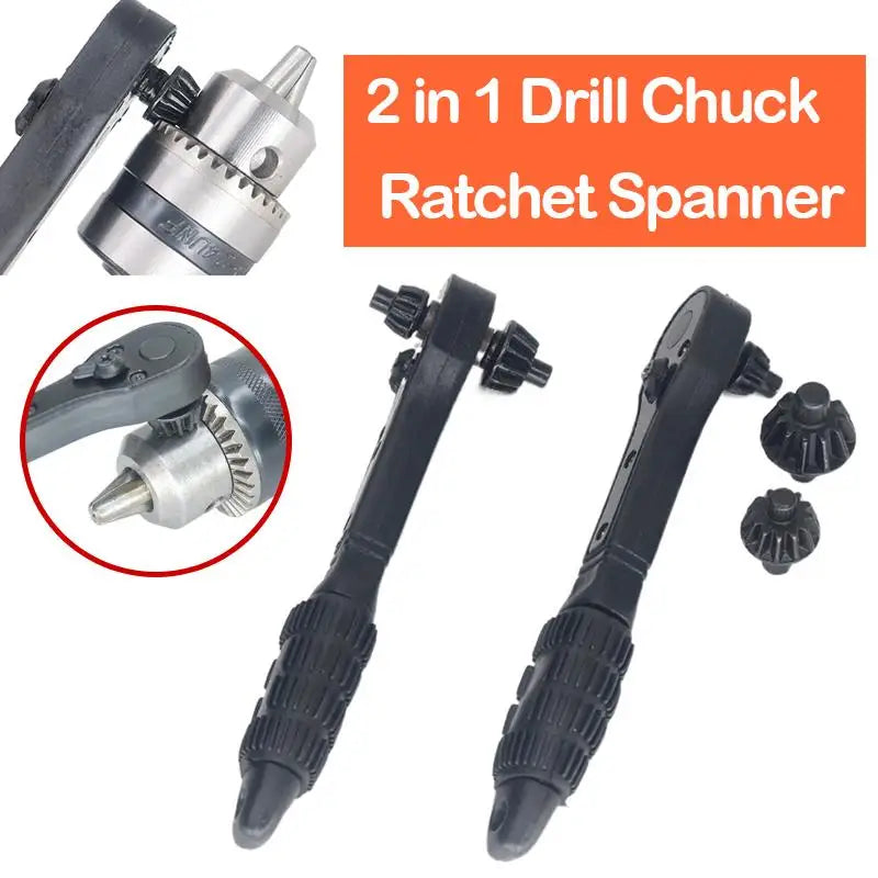 2-in-1 Drill Chuck Key Ratchet Wrench | 5-in-1 Hand Tool Ratchet Wrench Tool Axl