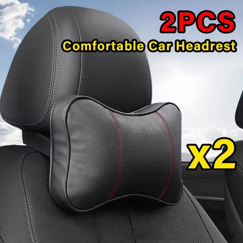 Car Neck Headrest & Lumbar Support Pillow Set – 2 Piece Car Seat Pillow Set Axl