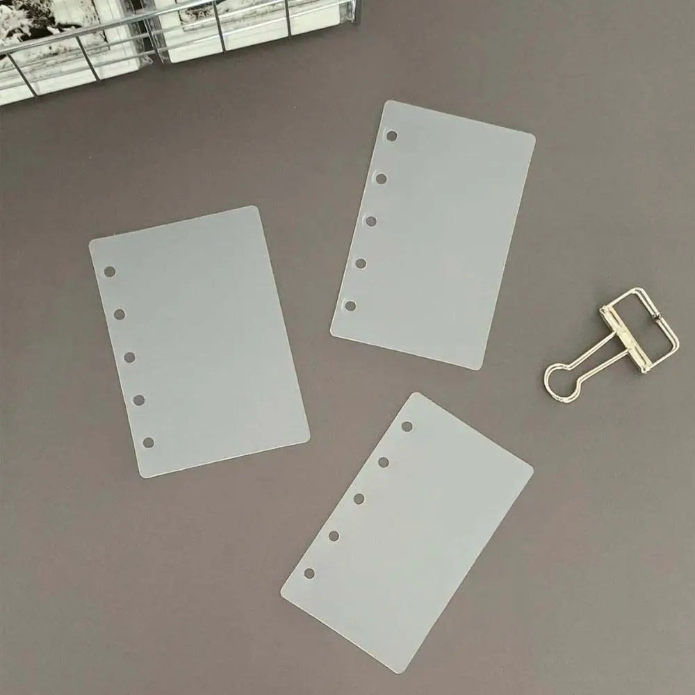 Transparent Loose-Leaf Binder Dividers M5 A8 5-Hole – 10 Pack Binder Dividers Axl
